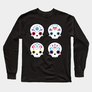 Cute sugar skulls Long Sleeve T-Shirt